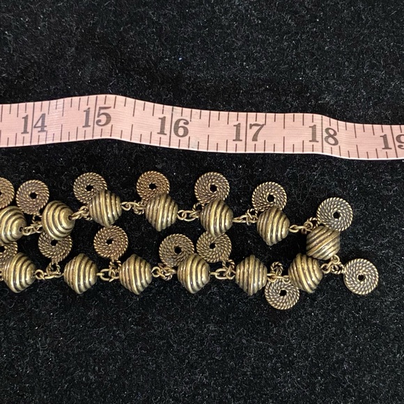 NORDSTROM Bronze Multiple Drop Statement Necklace - Picture 4 of 7